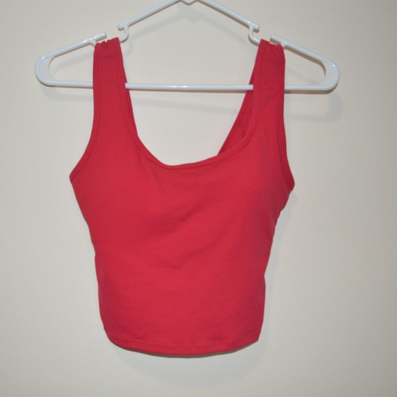 HALARA Tops - HALARA CROPPED TANK TOP XS CHERRY RED NWT
